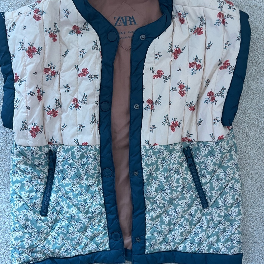 Zara Floral Quilted Vest